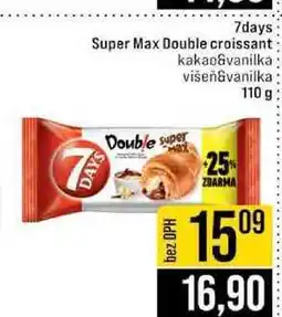 Jip 7days Super Max Double croissant kakao&vanilka višeň vanilka nabídka