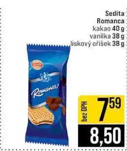 Jip Sedita Romanca kakao 40 g vanilka 38 g liskový oříšek 38 g nabídka