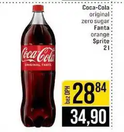 Jip Coca-Cola original zero sugar Fanta orange Sprite nabídka