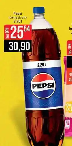 Jip Pepsi různé druhy nabídka