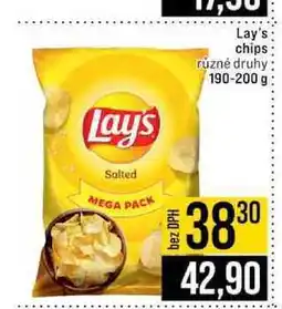 Jip Lay's chips různé druhy nabídka