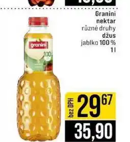 Jip Granini nektar různé druhy džus jablko 100% nabídka