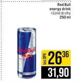 Jip Red Bull energy drink různé druhy nabídka