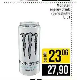 Jip Monster energy drink různé druhy nabídka