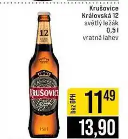 Jip Krušovice Královská 12 světlý ležák nabídka