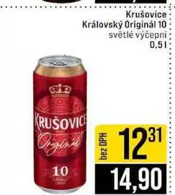 Jip Krušovice Královský Originál 10 světlé výčepni nabídka