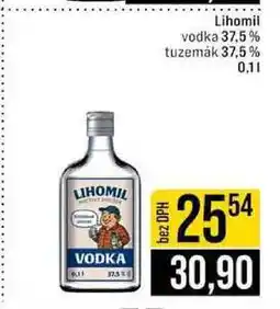 Jip Lihomil vodka 37,5 % tuzemák 37,5% nabídka