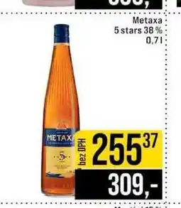 Jip Metaxa 5 stars 38% nabídka