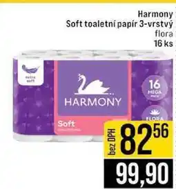 Jip Harmony Soft toaletní papír 3-vrstvý flora 16 ks nabídka