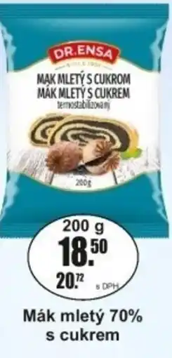Adam DR.Ensa Mák mletý 70% s cukrem nabídka