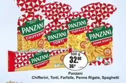 Adam Panzani Chifferini, Torti, Farfalle, Penne Rigate, Spaghetti nabídka