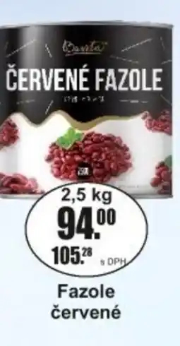 Adam Bassta Fazole červené nabídka