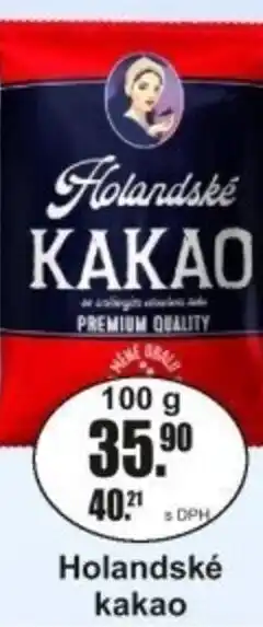 Adam Holandské kakao nabídka
