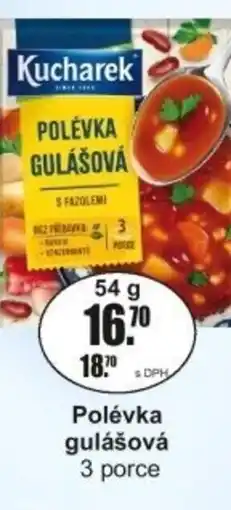 Adam Kucharek Polévka gulášová nabídka