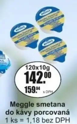 Adam Meggle smetana do kávy porcovaná nabídka