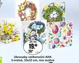 Adam Ubrousky velikonoční AHA 3-vrstvé nabídka