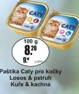 Adam Paštika Caty pro kočky Losos & pstruh Kuře & kachna nabídka