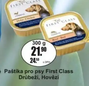 Adam Paštika pro psy First Class Drůbeží, Hovězí nabídka