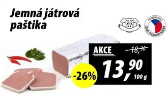 Jemná játrová paštika