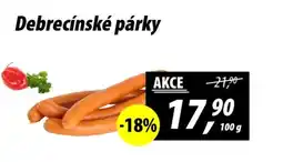 ZEMAN Debrecínské párky nabídka