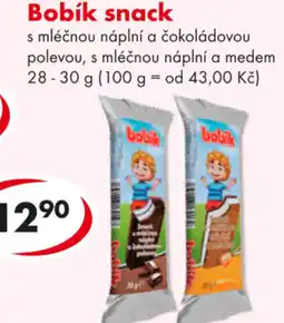 CBA Bobík snack nabídka