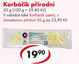 CBA Korbáčik přírodní nabídka