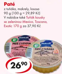 CBA Paté z tuňáka, makrely, lososa nabídka