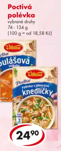 CBA Vitana Poctivá polévka nabídka