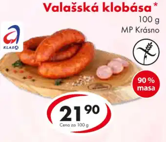 CBA Valašská klobása nabídka