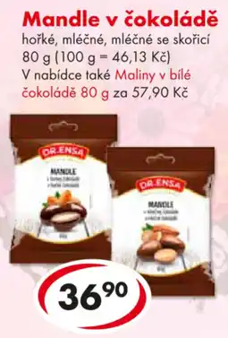 CBA DR.Ensa Mandle v čokoládě nabídka
