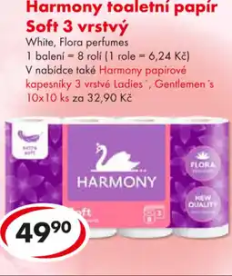 CBA Harmony toaletní papír Soft 3 vrstvý nabídka