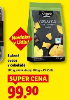 Lidl Sušené ovoce v čokoládě nabídka