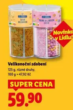 Lidl Velikonoční zdobení nabídka