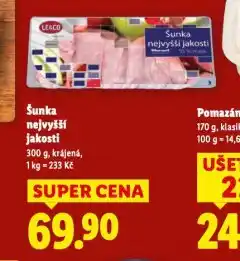 Lidl Šunka nejvyšší jakosti nabídka