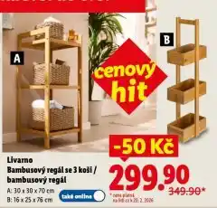 Lidl Bambusový regál nabídka