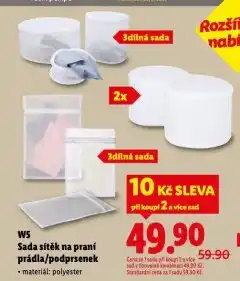 Lidl Sada sítěk na praní prádla nabídka