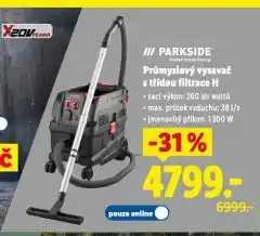 Lidl Parkside průmyslový vysavač nabídka