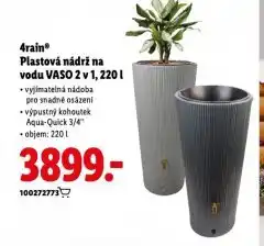 Lidl Plastová nádrž na vodu nabídka