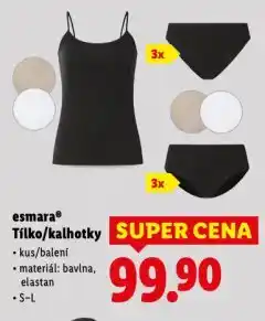 Lidl Tílko nabídka