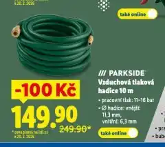 Lidl Vzduchová tlaková hadice nabídka