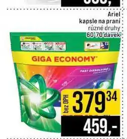 Jip Ariel kapsle na praní různé druhy 60-70 dávek nabídka