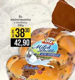 Jip Ölz mléčné houstičky s čokoládou nabídka