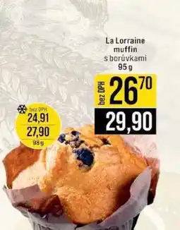 Jip La Lorraine muffin s borůvkami nabídka