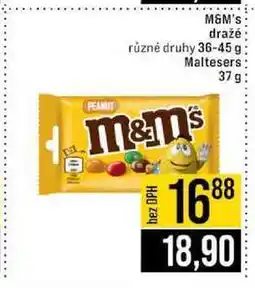 Jip M&M's dražé různé druhy 36-45g Maltesers 37g nabídka