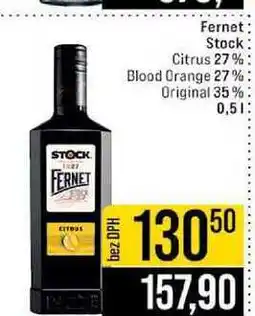 Jip Fernet Stock Citrus 27% Blood Orange 27% Original 35%2 nabídka