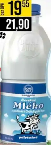 Jip Bohemilk mléko čerstvé polotučné 1,5% nabídka