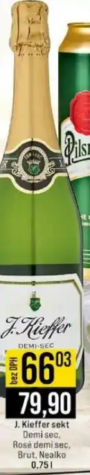 J. Kieffer sekt Demi sec. Rosé demi sec. Brut, Nealko