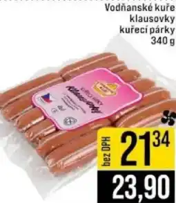 Jip Vodňanské kuře klausovkykuřecí párky nabídka