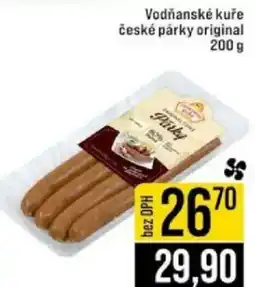 Jip Vodňanské kuře české párky original nabídka