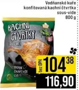 Jip Vodňanské kuře konfitovaná kachní čtvrtka sous-vide nabídka